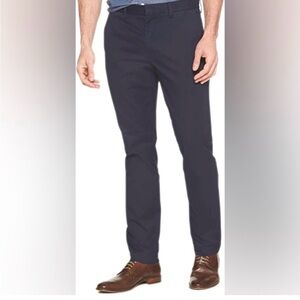 Banana Republic Rapid Movement Chino Mason Athletic Tapered Fit 36/34 NAVY